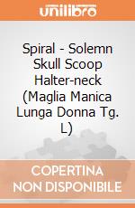 Spiral - Solemn Skull Scoop Halter-neck (Maglia Manica Lunga Donna Tg. L) gioco di Spiral