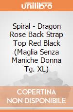 Spiral - Dragon Rose Back Strap Top Red Black (Maglia Senza Maniche Donna Tg. XL) gioco di Spiral