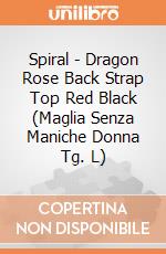 Spiral - Dragon Rose Back Strap Top Red Black (Maglia Senza Maniche Donna Tg. L) gioco di Spiral