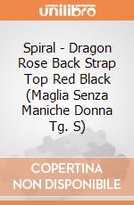 Spiral - Dragon Rose Back Strap Top Red Black (Maglia Senza Maniche Donna Tg. S) gioco di Spiral