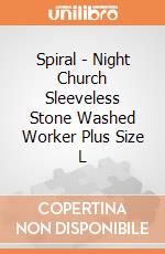 Spiral - Night Church Sleeveless Stone Washed Worker Plus Size L gioco