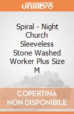 Spiral - Night Church Sleeveless Stone Washed Worker Plus Size M gioco
