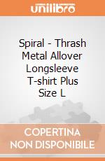 Spiral - Thrash Metal Allover Longsleeve T-shirt Plus Size L gioco