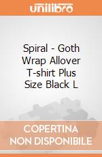 Spiral - Goth Wrap Allover T-shirt Plus Size Black L gioco
