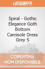 Spiral - Gothic Elegance Goth Bottom Camisole Dress Grey S gioco di Spiral