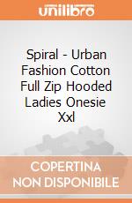 Spiral - Urban Fashion Cotton Full Zip Hooded Ladies Onesie Xxl gioco di Spiral