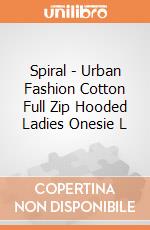Spiral - Urban Fashion Cotton Full Zip Hooded Ladies Onesie L gioco di Spiral