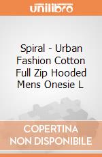 Spiral - Urban Fashion Cotton Full Zip Hooded Mens Onesie L gioco di Spiral