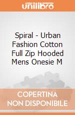 Spiral - Urban Fashion Cotton Full Zip Hooded Mens Onesie M gioco di Spiral