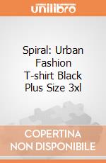 Spiral: Urban Fashion T-shirt Black Plus Size 3xl gioco di Spiral