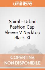 Spiral - Urban Fashion Cap Sleeve V Necktop Black Xl gioco di Spiral