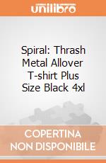 Spiral: Thrash Metal Allover T-shirt Plus Size Black 4xl gioco di Spiral
