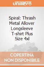 Spiral: Thrash Metal Allover Longsleeve T-shirt Plus Size 4xl gioco di Spiral