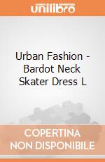 Urban Fashion - Bardot Neck Skater Dress L gioco