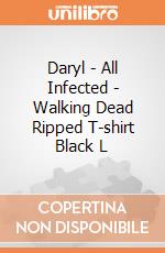 Daryl - All Infected - Walking Dead Ripped T-shirt Black L gioco