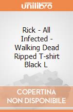 Rick - All Infected - Walking Dead Ripped T-shirt Black L gioco