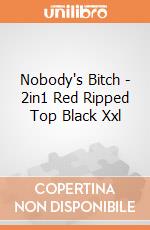 Nobody's Bitch - 2in1 Red Ripped Top Black Xxl gioco