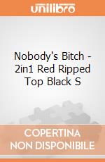 Nobody's Bitch - 2in1 Red Ripped Top Black S gioco
