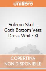 Solemn Skull - Goth Bottom Vest Dress White Xl gioco