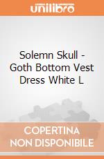 Solemn Skull - Goth Bottom Vest Dress White L gioco