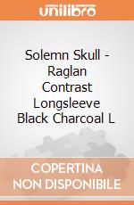 Solemn Skull - Raglan Contrast Longsleeve Black Charcoal L gioco