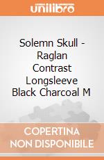 Solemn Skull - Raglan Contrast Longsleeve Black Charcoal M gioco