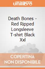 Death Bones - Red Ripped Longsleeve T-shirt Black Xxl gioco