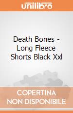Death Bones - Long Fleece Shorts Black Xxl gioco