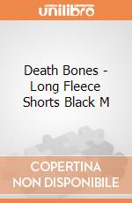 Death Bones - Long Fleece Shorts Black M gioco