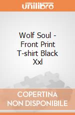 Wolf Soul - Front Print T-shirt Black Xxl gioco