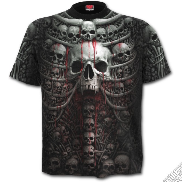 Death Ribs - Allover T-shirt Black M gioco