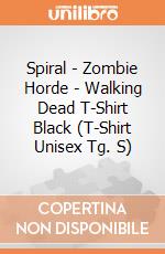 Spiral - Zombie Horde - Walking Dead T-Shirt Black (T-Shirt Unisex Tg. S) gioco di Spiral