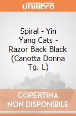 Spiral - Yin Yang Cats - Razor Back Black (Canotta Donna Tg. L) gioco di Spiral