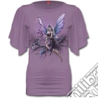 Spiral - Dragon Keeper - Boat Neck Bat Sleeve Purple (T-Shirt Donna Tg. M) giochi
