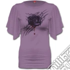 Spiral - Black Rose Dew - Boat Neck Bat Sleeve Purple (T-Shirt Donna Tg. L) giochi