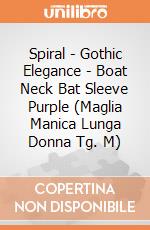 Spiral - Gothic Elegance - Boat Neck Bat Sleeve Purple (Maglia Manica Lunga Donna Tg. M) gioco