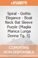 Spiral - Gothic Elegance - Boat Neck Bat Sleeve Purple (Maglia Manica Lunga Donna Tg. S) gioco