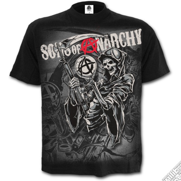Spiral - Reaper Montage - Sons Of Anarchy Black (T-Shirt Unisex Tg. S) gioco di Spiral
