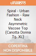 Spiral - Urban Fashion - Raw Neck Asymmetric Viscose Top (Canotta Donna Tg. XL) gioco