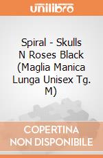 Spiral - Skulls N Roses Black (Maglia Manica Lunga Unisex Tg. M) gioco