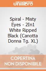 Spiral - Misty Eyes - 2In1 White Ripped Black (Canotta Donna Tg. XL) gioco