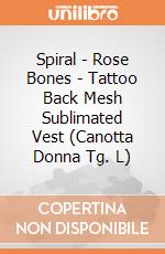Spiral - Rose Bones - Tattoo Back Mesh Sublimated Vest (Canotta Donna Tg. L) gioco