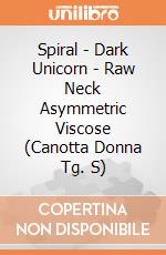 Spiral - Dark Unicorn - Raw Neck Asymmetric Viscose (Canotta Donna Tg. S) gioco