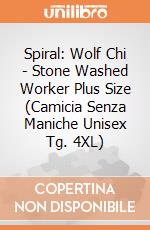 Spiral: Wolf Chi - Stone Washed Worker Plus Size (Camicia Senza Maniche Unisex Tg. 4XL) gioco