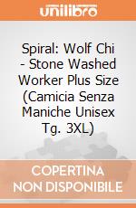 Spiral: Wolf Chi - Stone Washed Worker Plus Size (Camicia Senza Maniche Unisex Tg. 3XL) gioco
