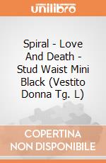 Spiral - Love And Death - Stud Waist Mini Black (Vestito Donna Tg. L) gioco di Spiral