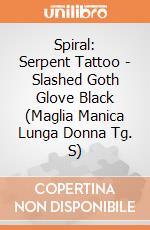 Spiral: Serpent Tattoo - Slashed Goth Glove Black (Maglia Manica Lunga Donna Tg. S) gioco