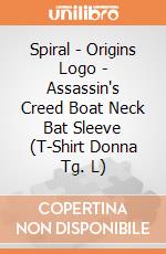 Spiral - Origins Logo - Assassin's Creed Boat Neck Bat Sleeve (T-Shirt Donna Tg. L) gioco