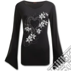 Spiral - Pure Of Heart - V Neck Goth Sleeve Top Black (Maglia Manica Lunga Donna Tg. L) giochi
