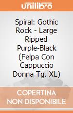 Spiral: Gothic Rock - Large Ripped Purple-Black (Felpa Con Cappuccio Donna Tg. XL) gioco